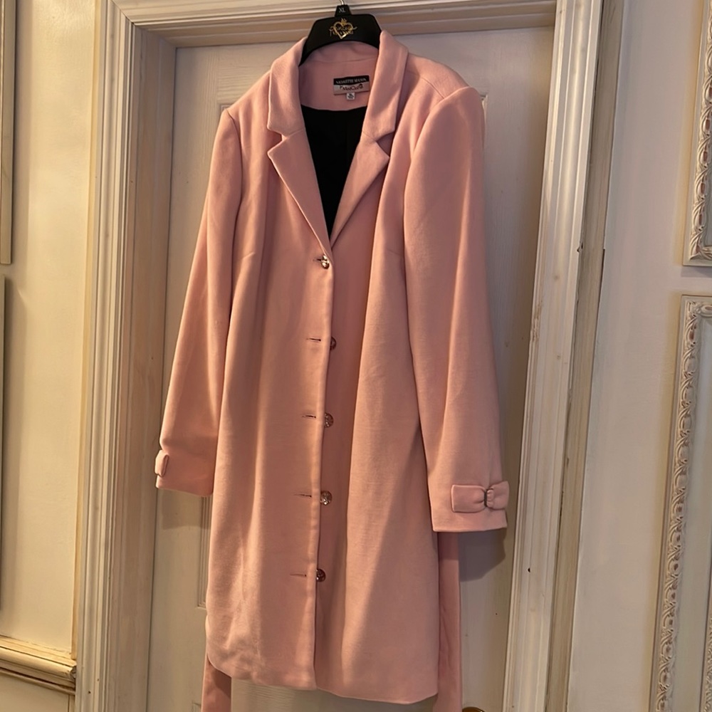 Nicolette Mason for ModCloth pink button front. Never worn. Like new.
